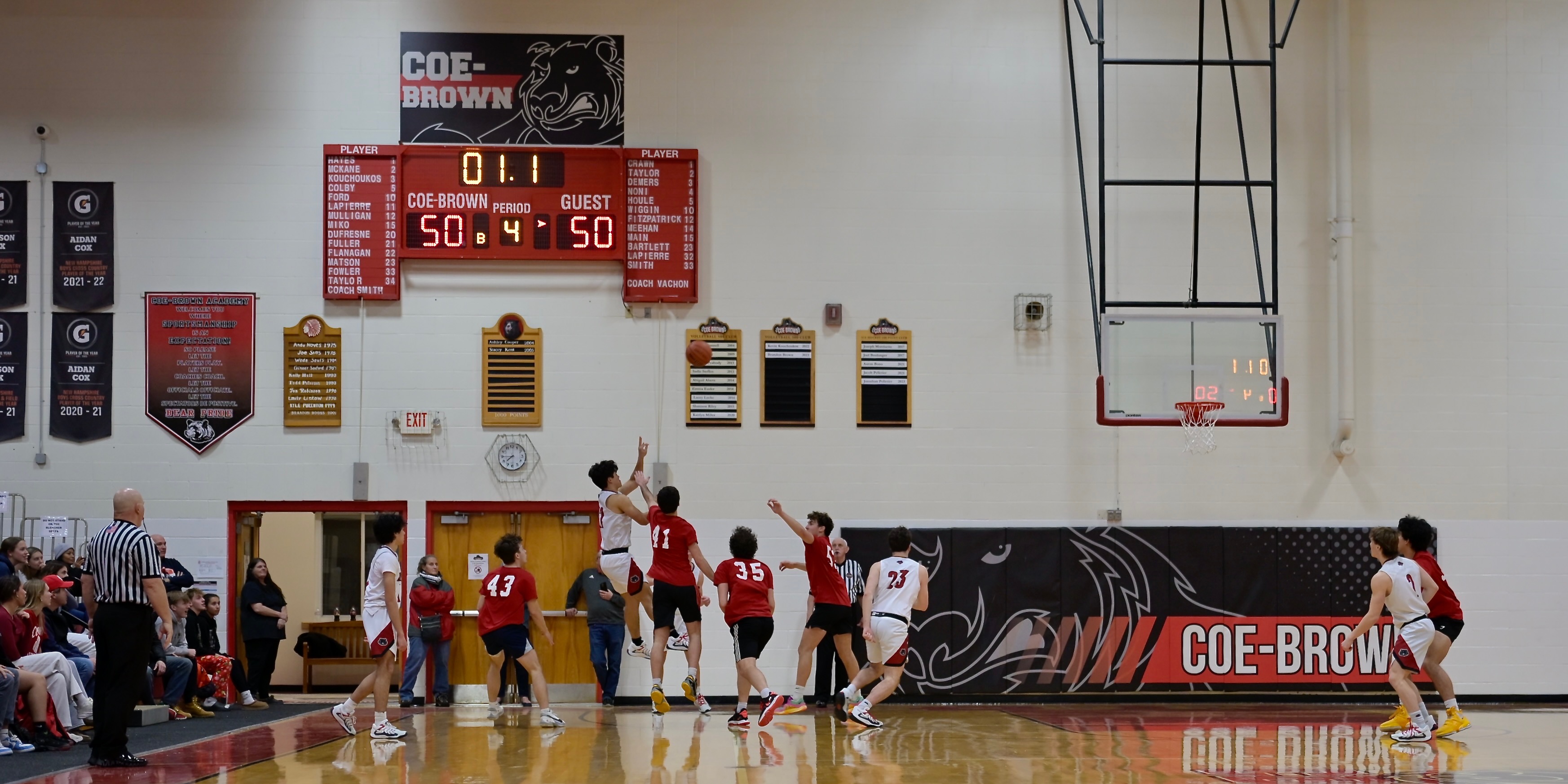 Basketball celebration moment