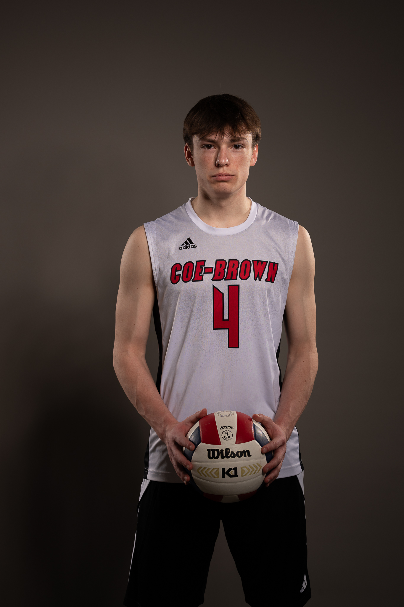 Lacrosse athlete on media day